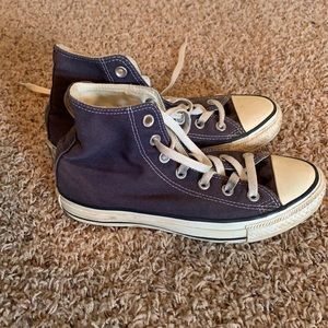 Navy high top converse